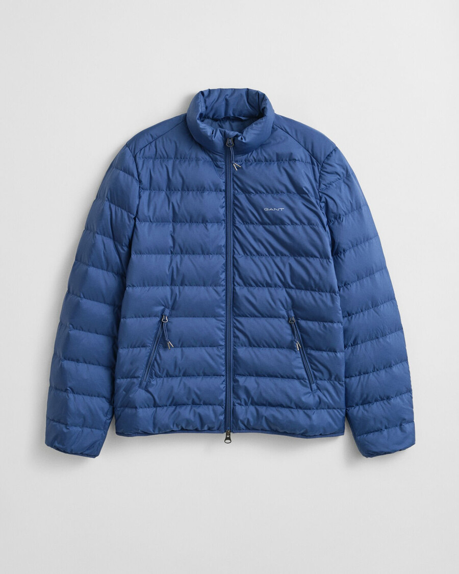 leichte daunenjacke – vintage-blau