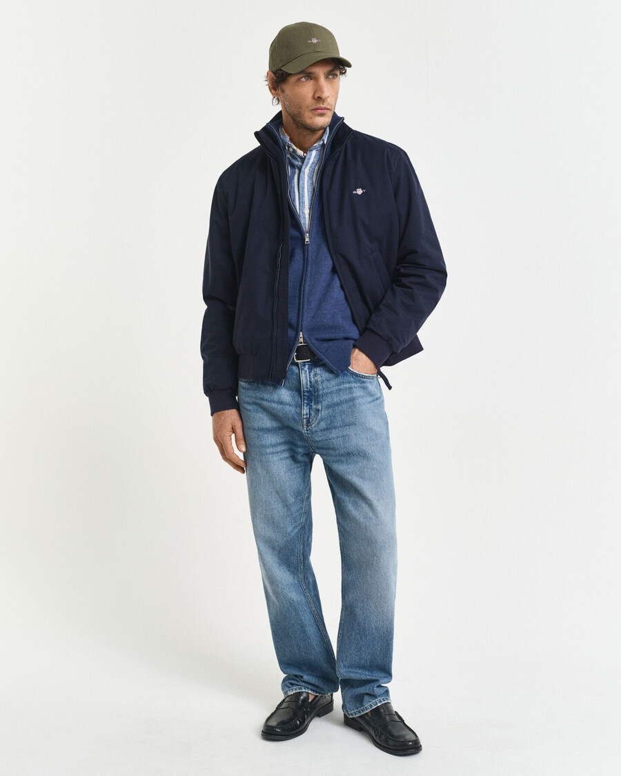 wattierte hampshire-jacke – abendblau