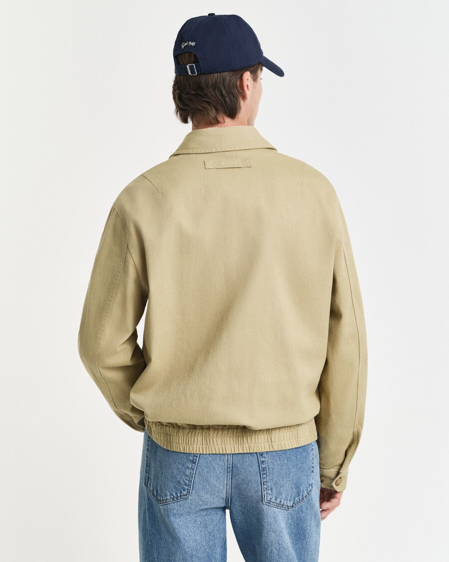 jacke aus baumwolltwill – holzbeige