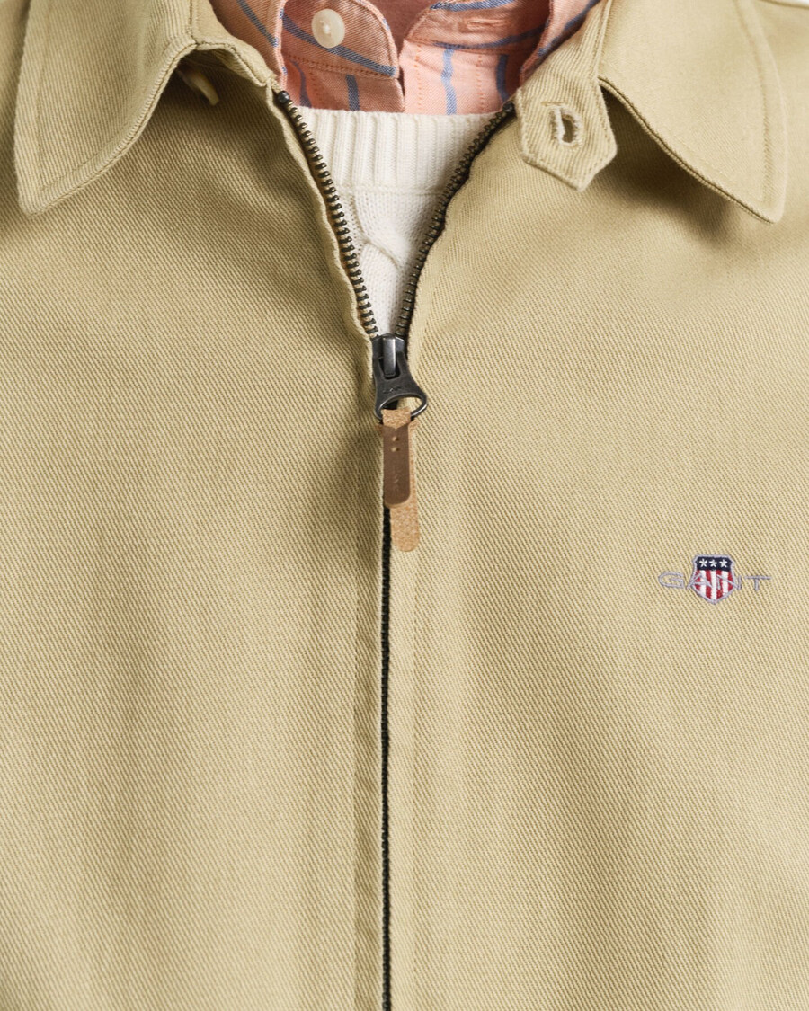 jacke aus baumwolltwill – holzbeige