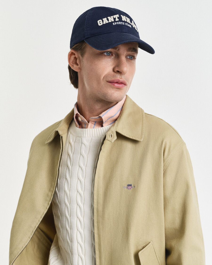 jacke aus baumwolltwill – holzbeige