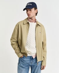 jacke aus baumwolltwill – holzbeige