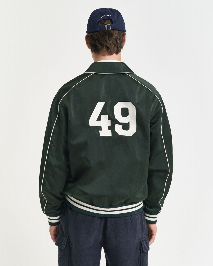 sport club collegejacke - tartangrün