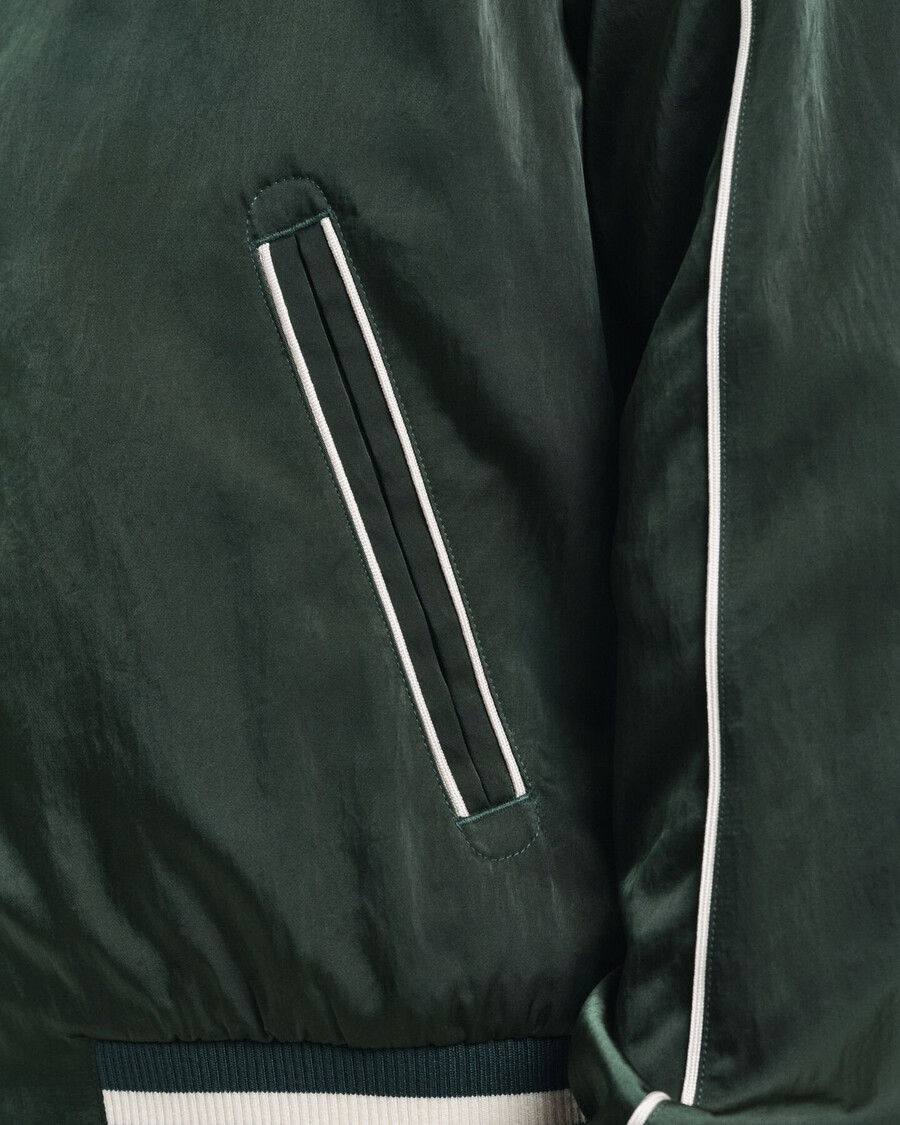 sport club collegejacke - tartangrün