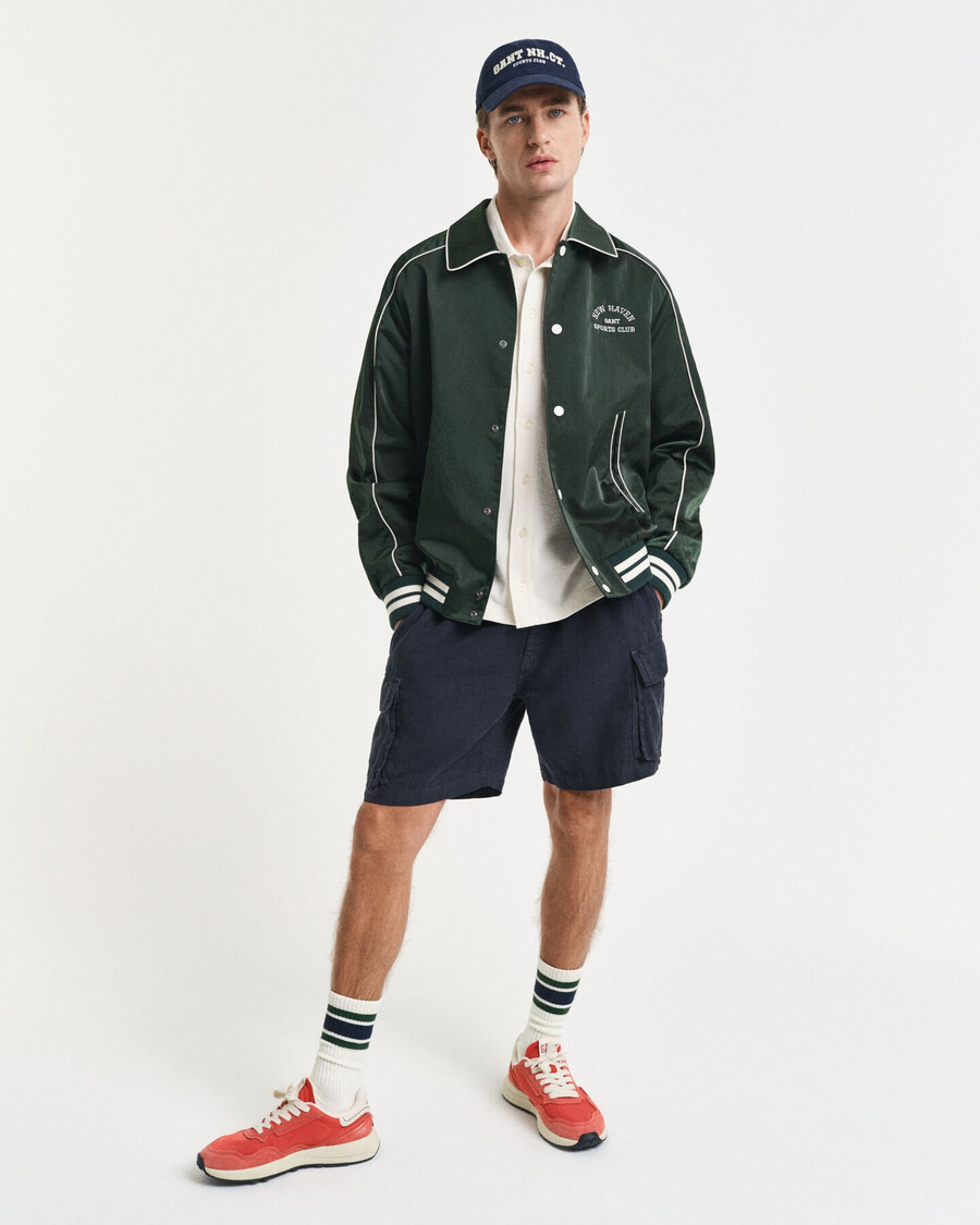 sport club collegejacke - tartangrün