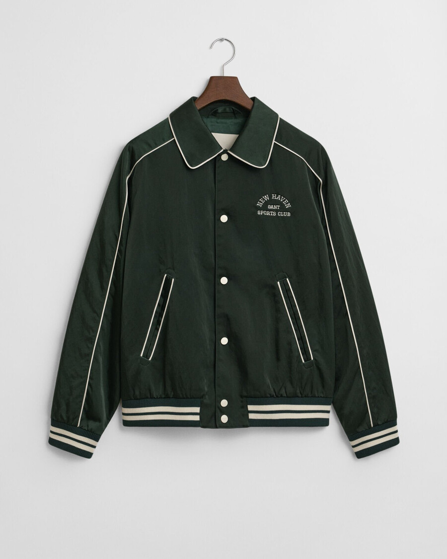 sport club collegejacke - tartangrün
