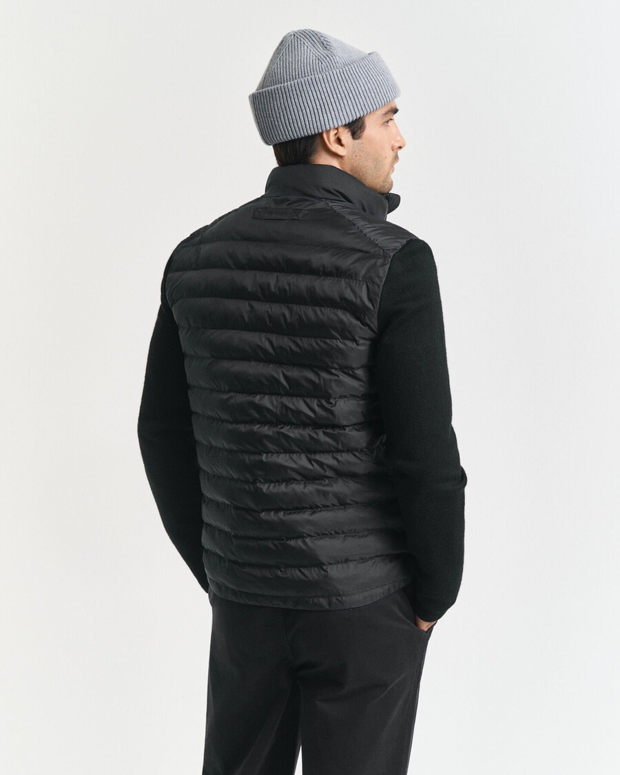 mixed-media-jacke – schwarz