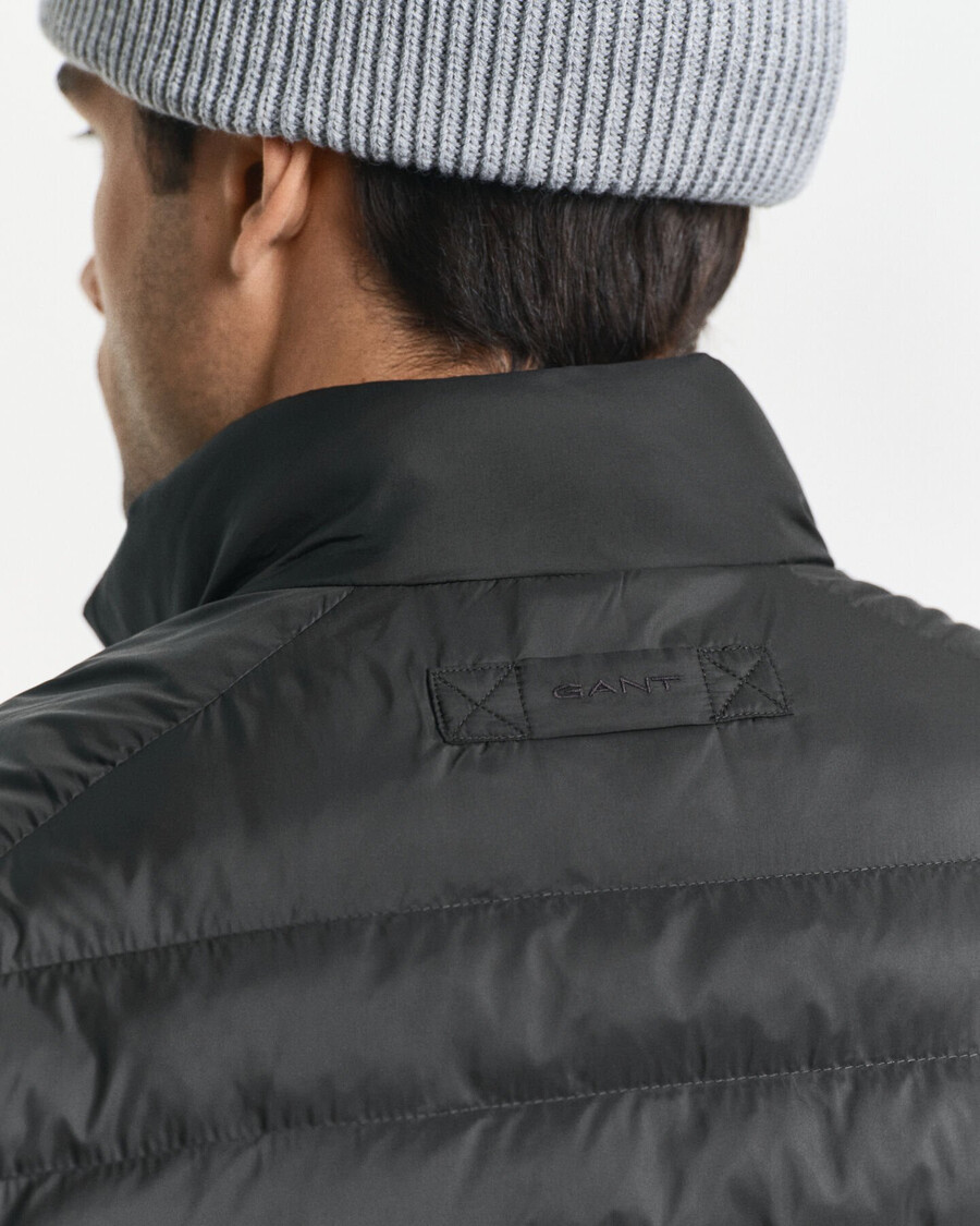 mixed-media-jacke – schwarz