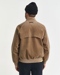 harrington-jacke aus cord – helltaupe
