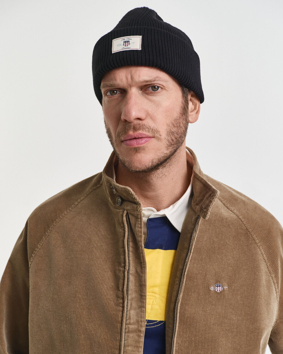 harrington-jacke aus cord – helltaupe