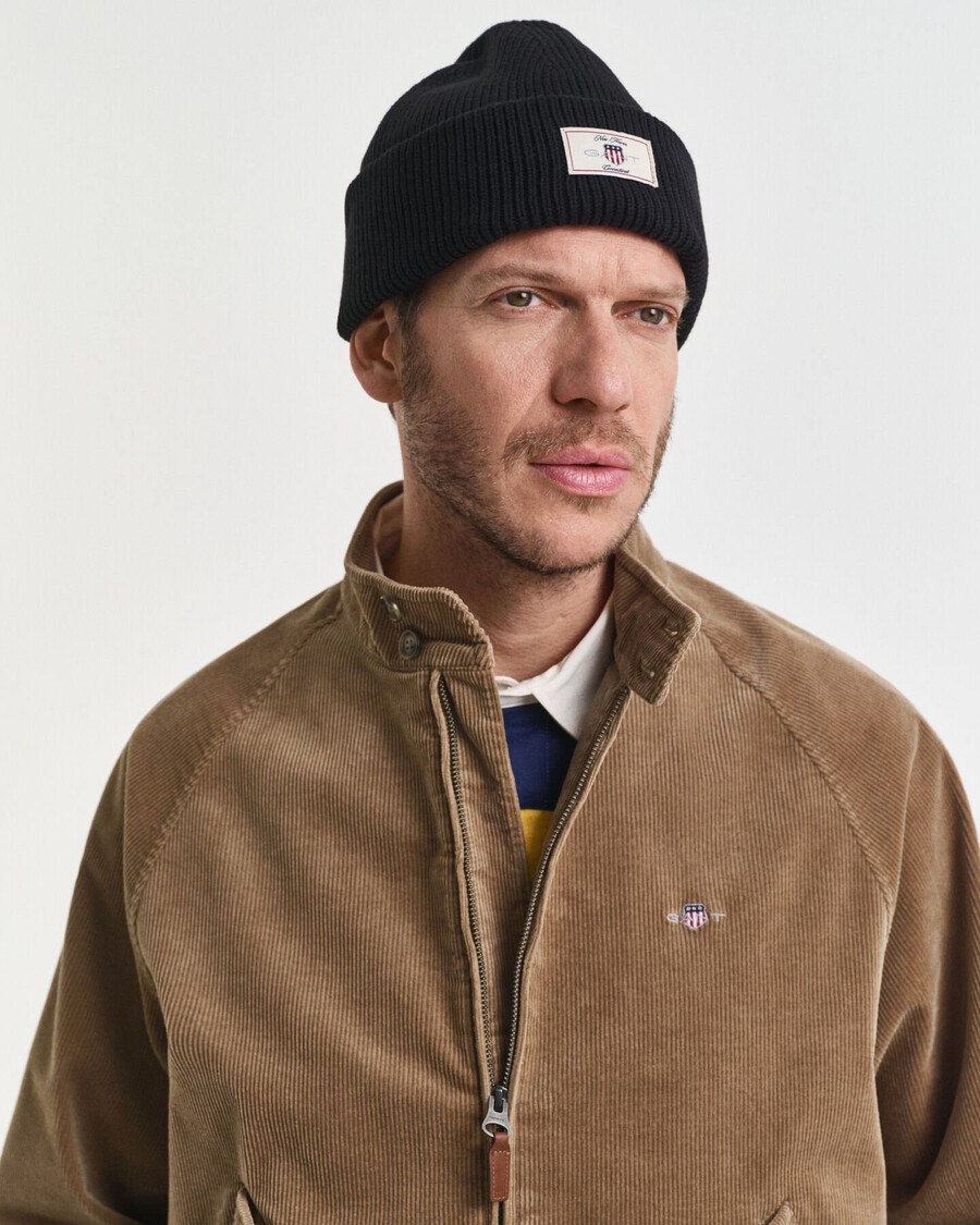 harrington-jacke aus cord – helltaupe