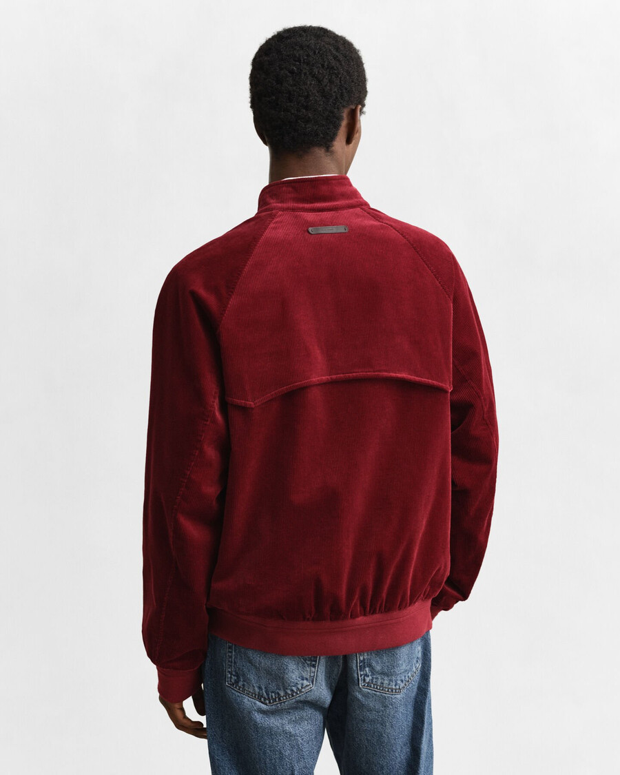 cord-harrington-jacke – puffiges rot