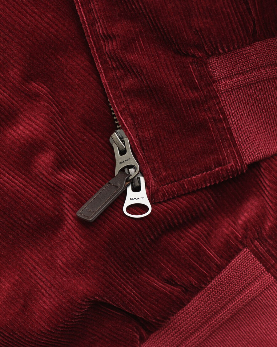 cord-harrington-jacke – puffiges rot