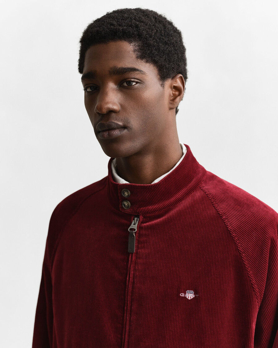 cord-harrington-jacke – puffiges rot