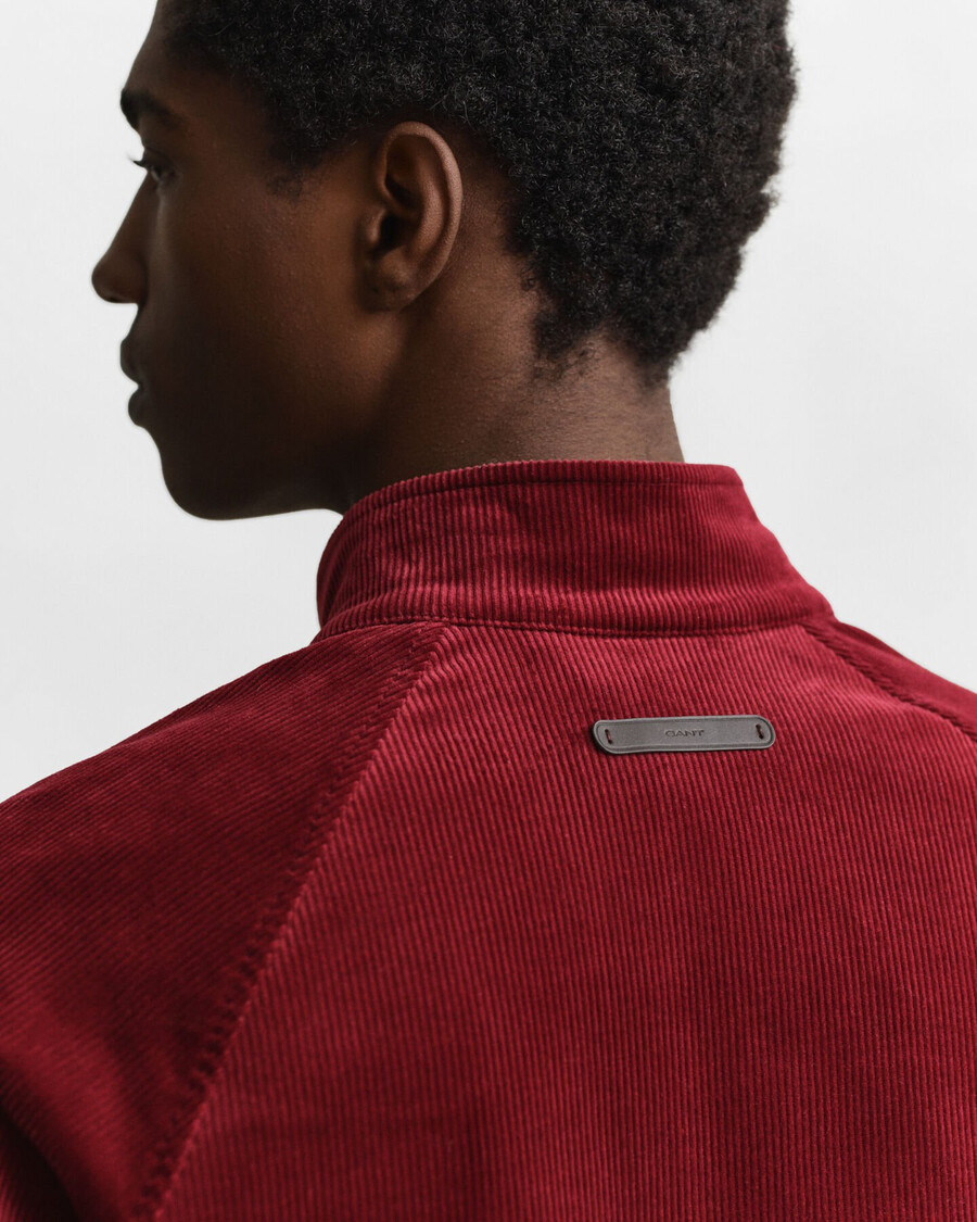 cord-harrington-jacke – puffiges rot
