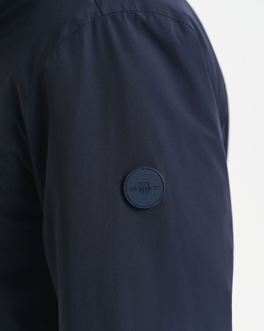 doppelte mittellange jacke – abendblau