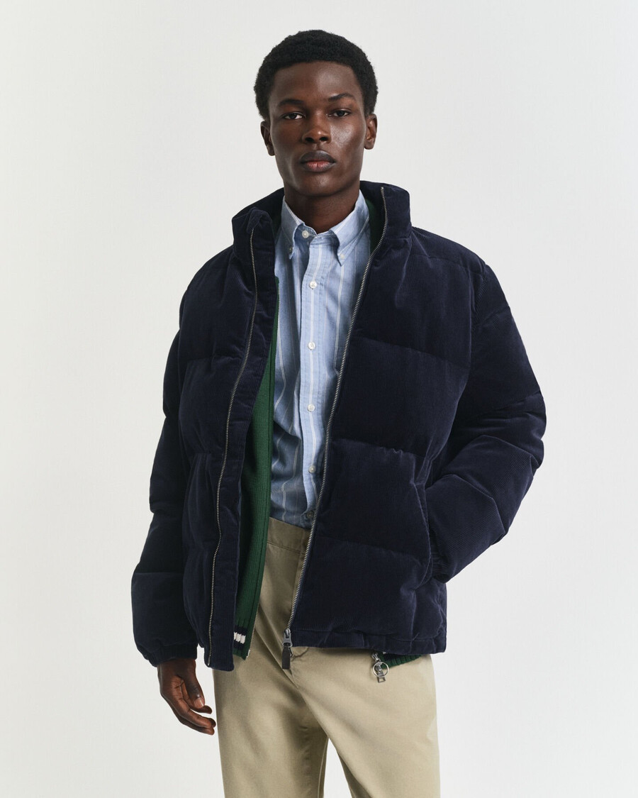 cord-steppjacke – abendblau