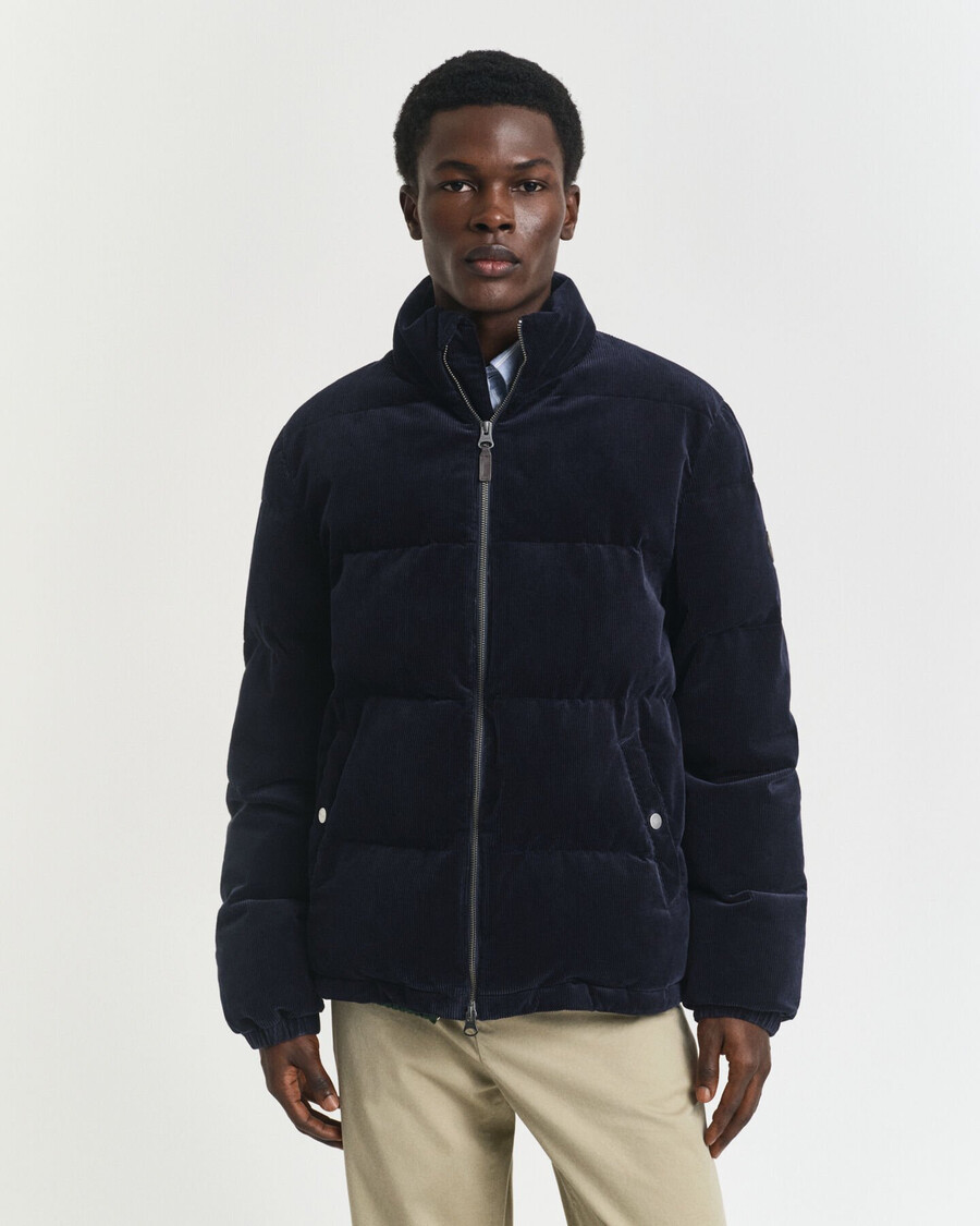 cord-steppjacke – abendblau