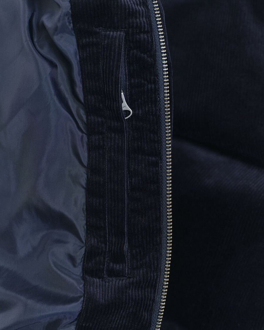 cord-steppjacke – abendblau