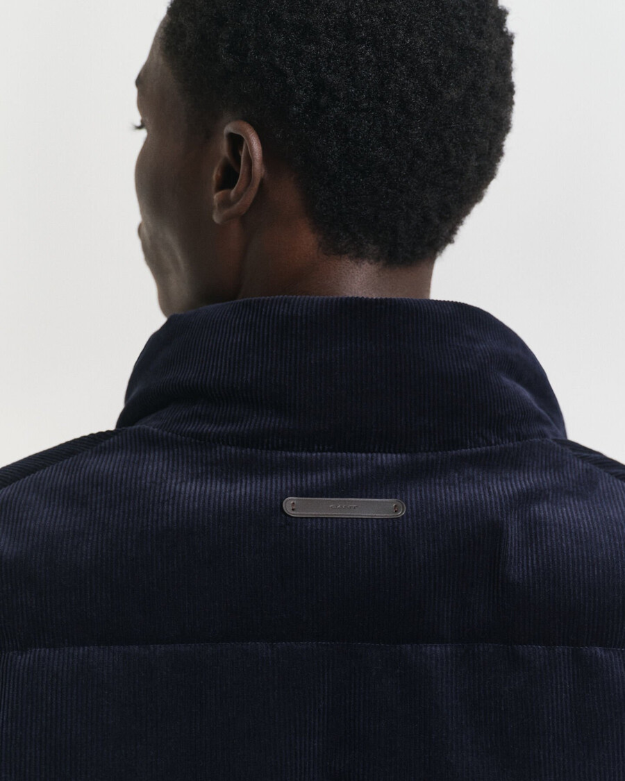 cord-steppjacke – abendblau