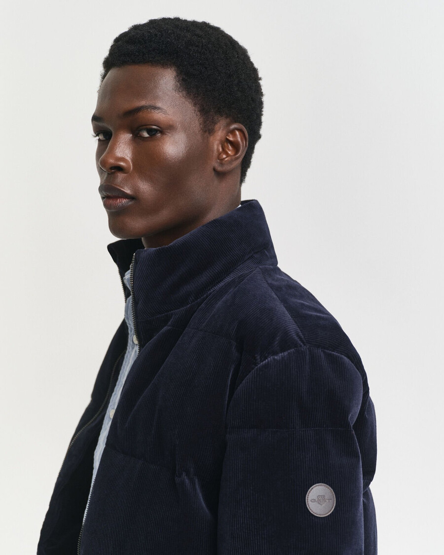 cord-steppjacke – abendblau