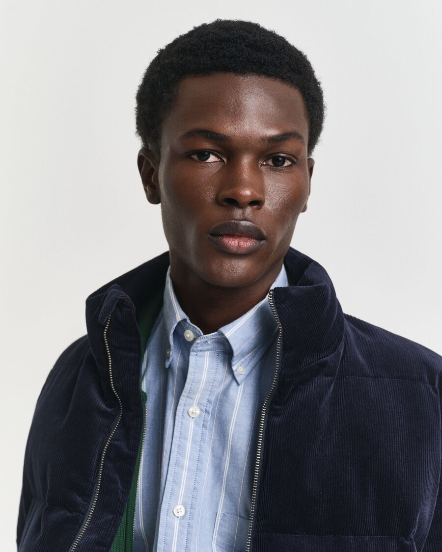 cord-steppjacke – abendblau