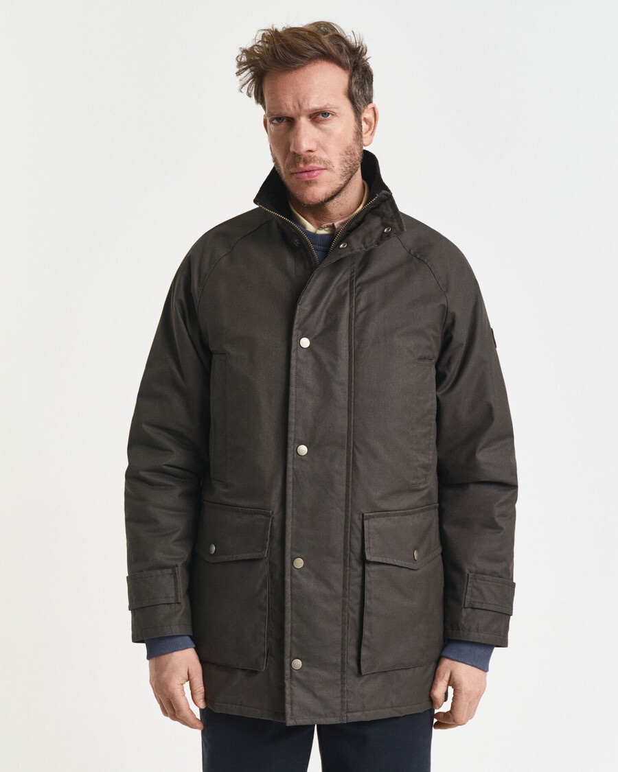 doppeldeckerjacke – dunkelgrün
