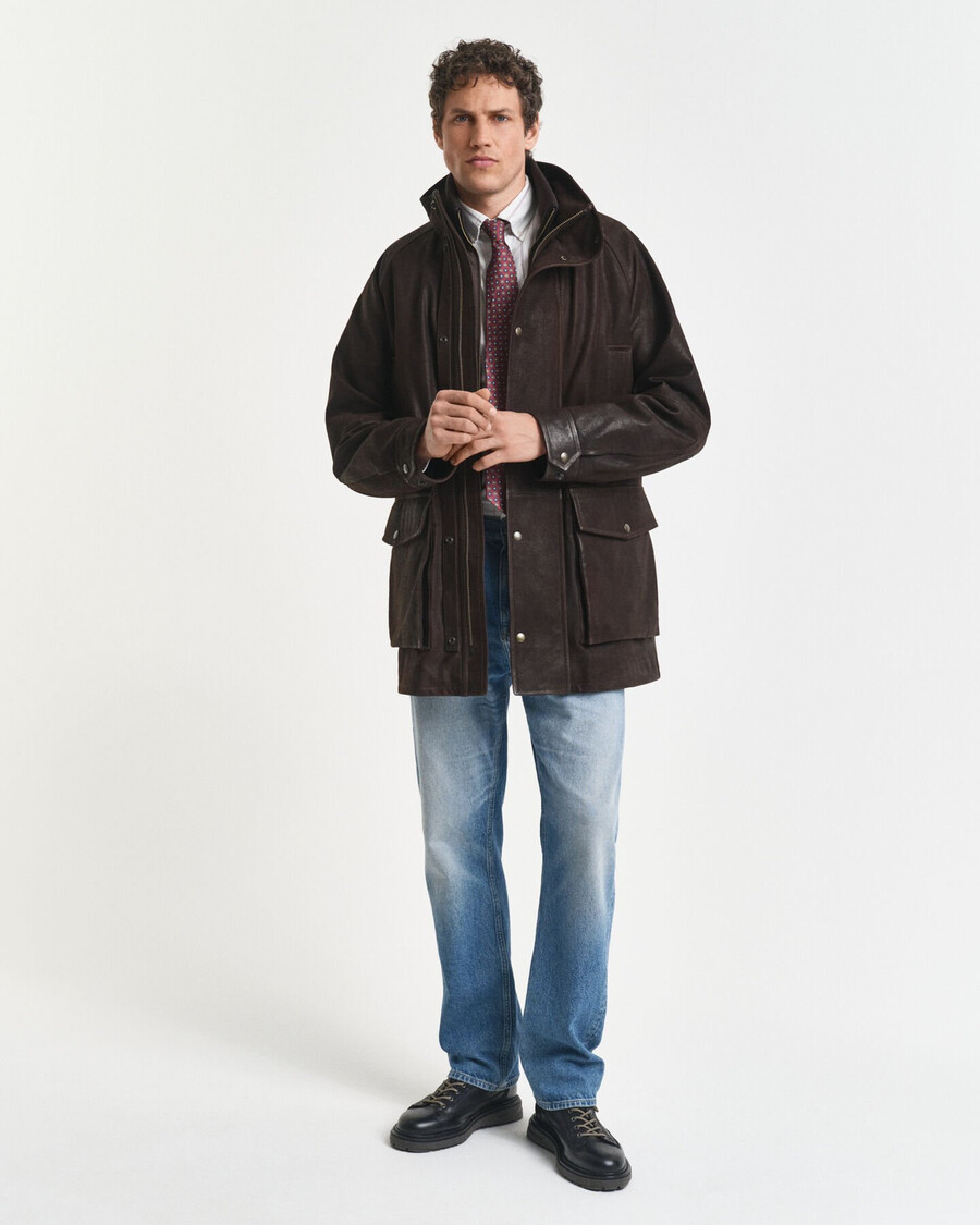 nubuk-decker-jacke – wüstenbraun
