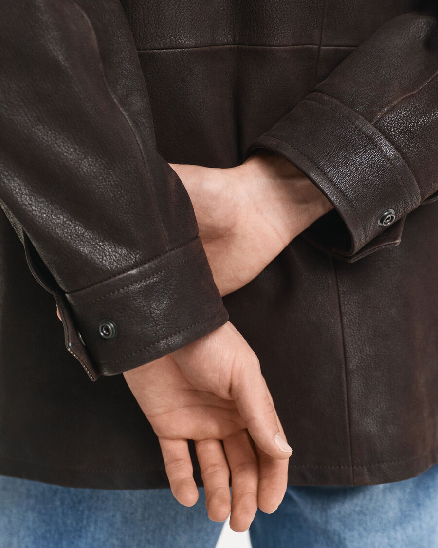 nubuk-decker-jacke – wüstenbraun