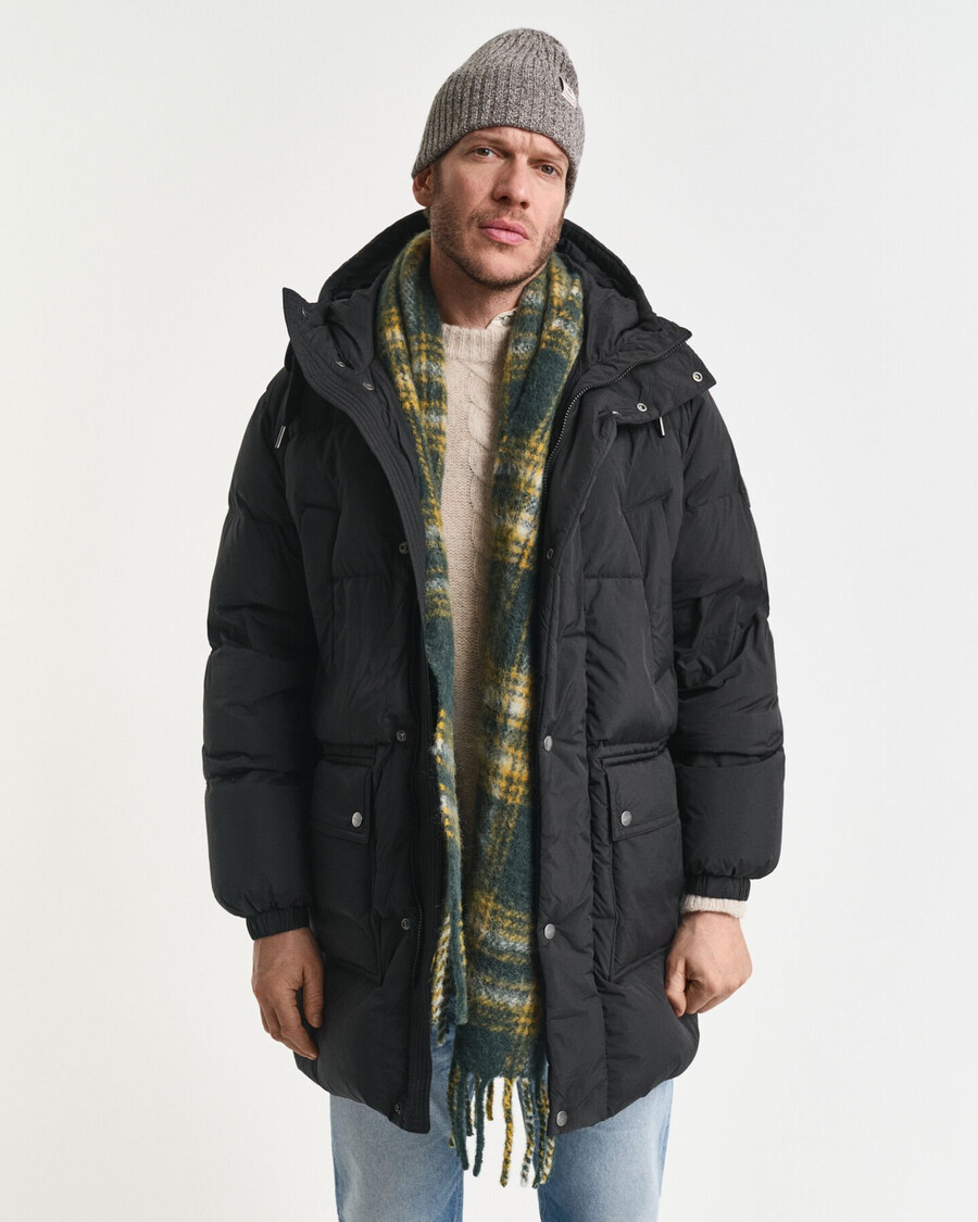 daunenparka - schwarz