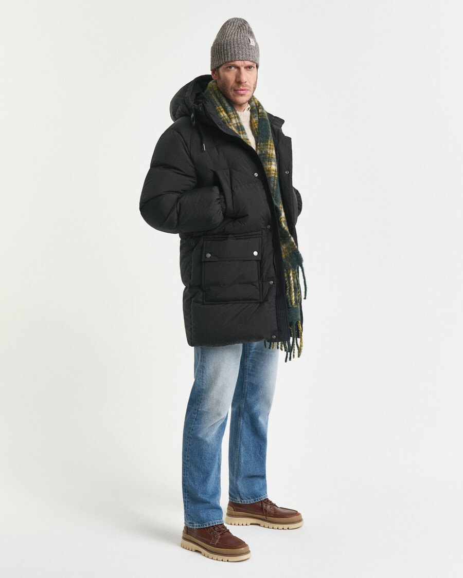 daunenparka - schwarz