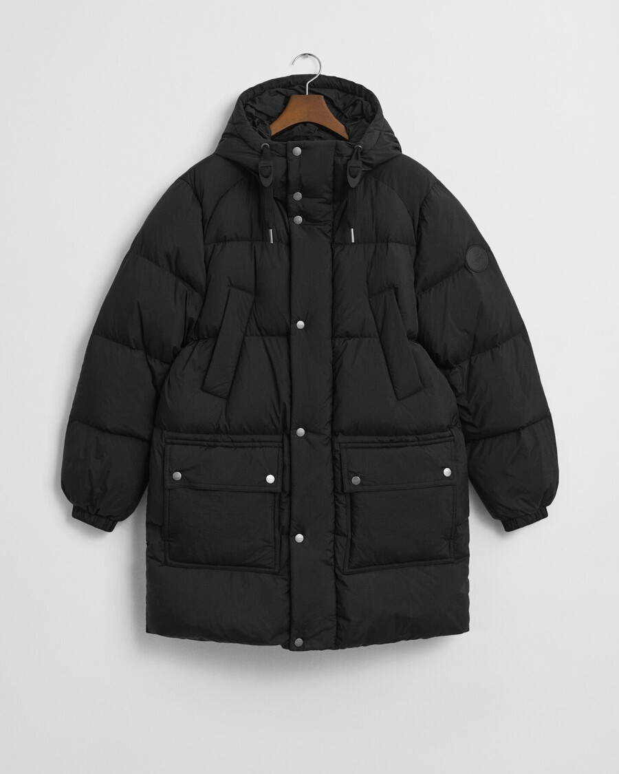 daunenparka - schwarz