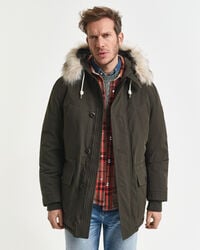 wattierter parka – dunkelmoosgrün