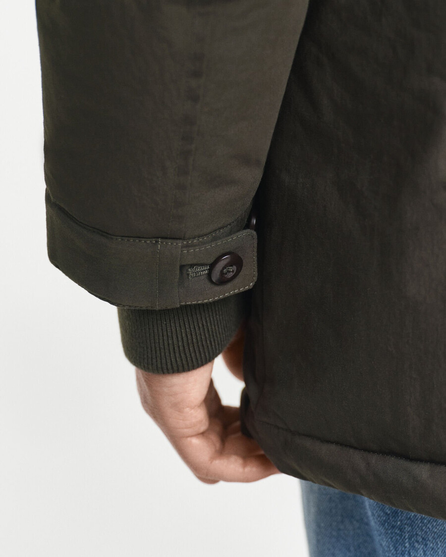 wattierter parka – dunkelmoosgrün