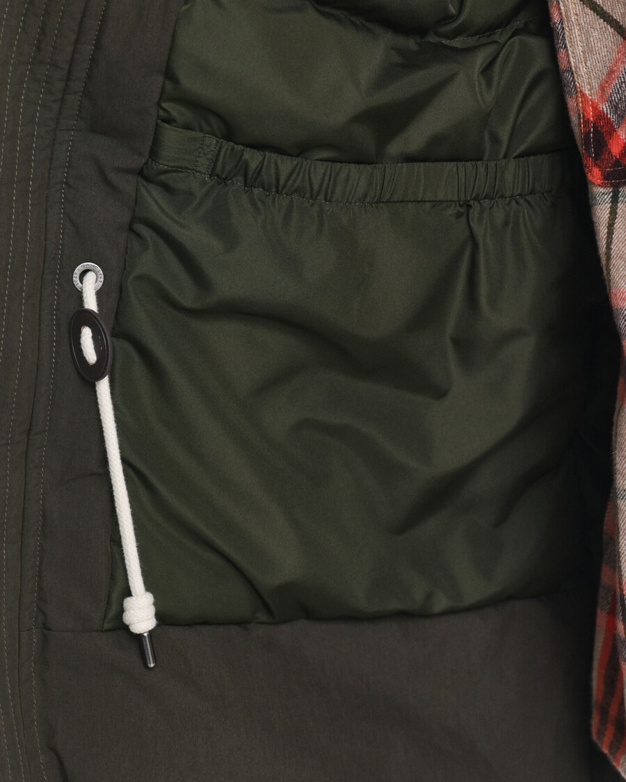 wattierter parka – dunkelmoosgrün
