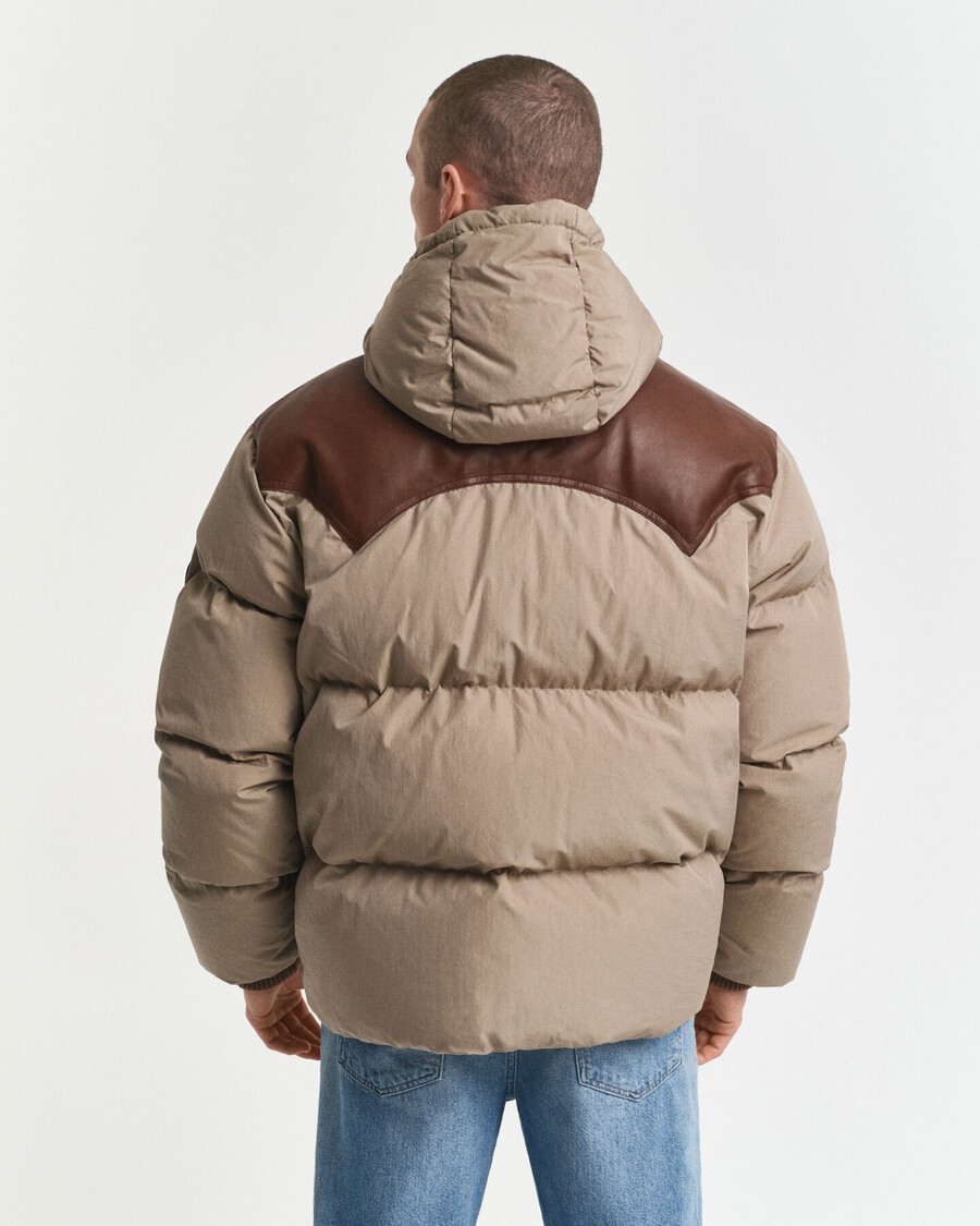 gänsedaunen-baumwollparka – karamellbeige