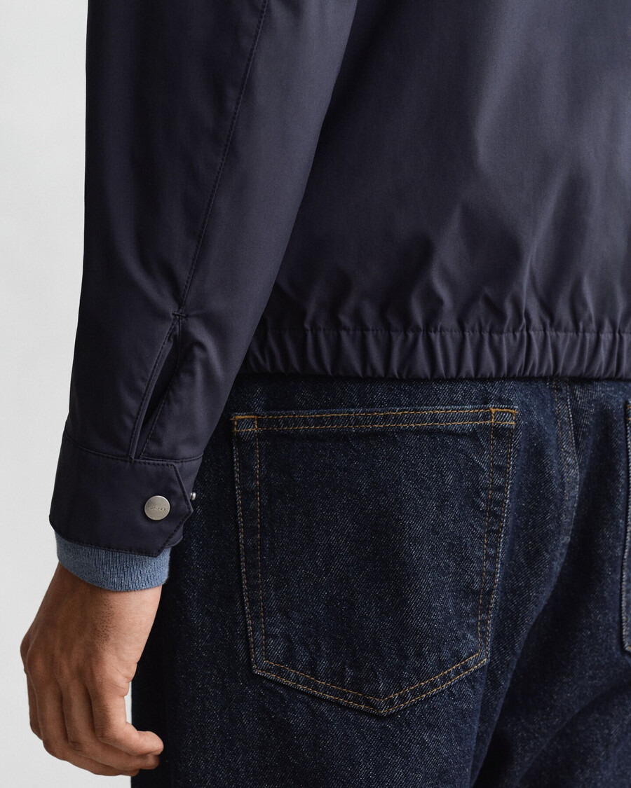 leichte harrington-jacke – abendblau