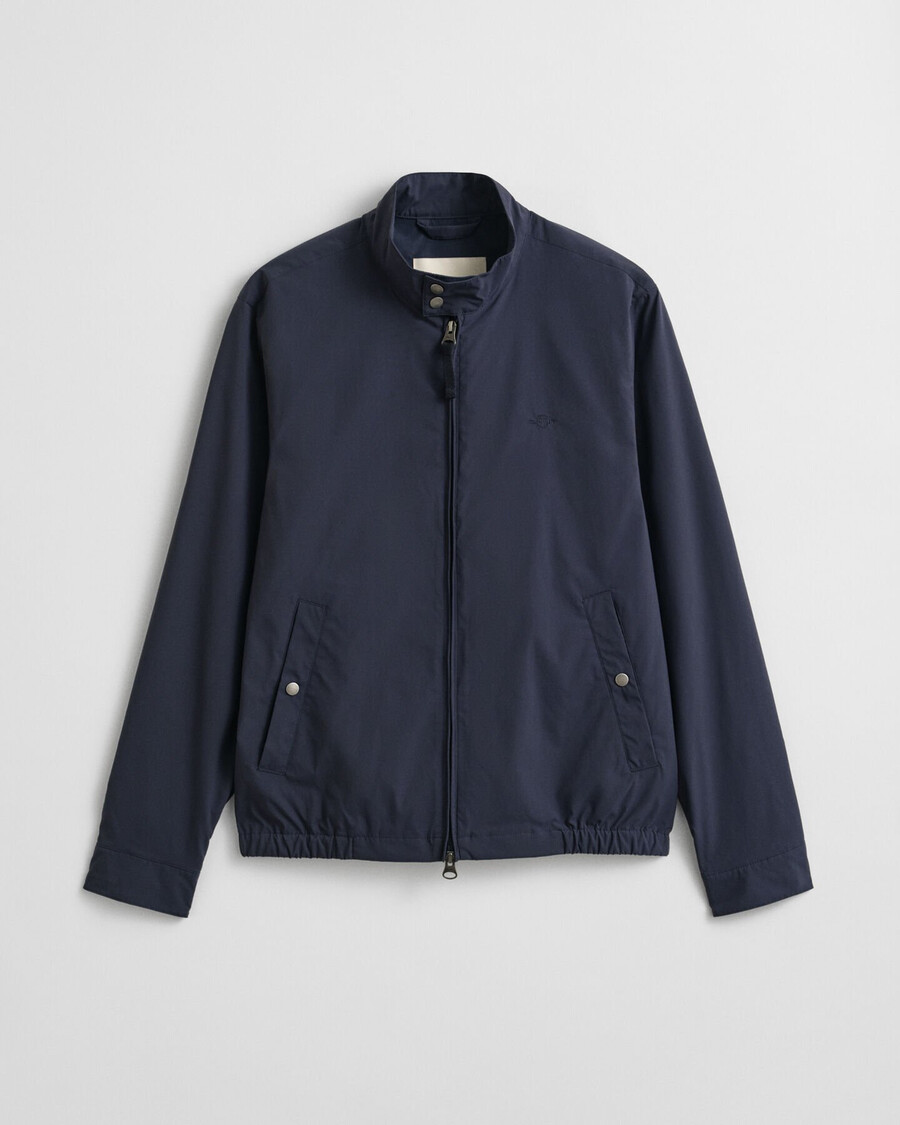 leichte harrington-jacke – abendblau