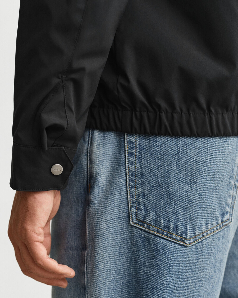 leichte harrington-jacke – schwarz