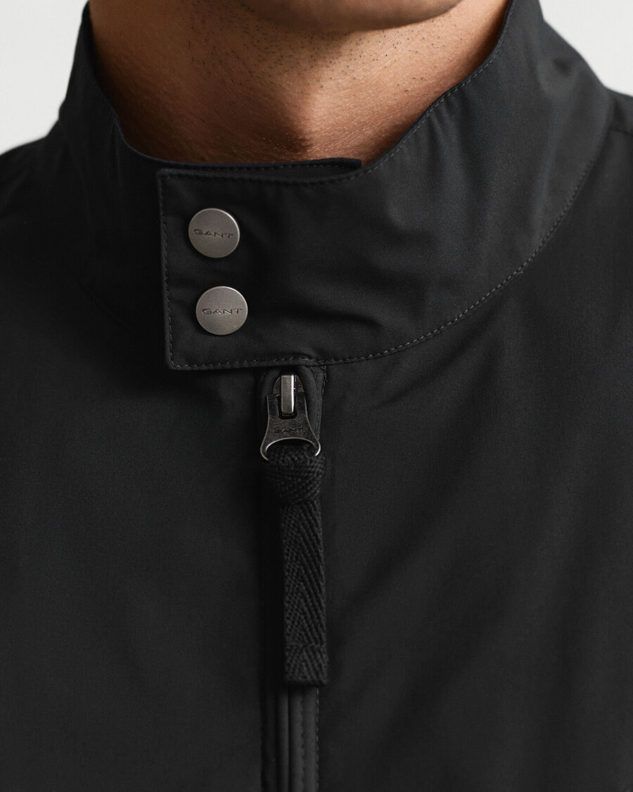 leichte harrington-jacke – schwarz