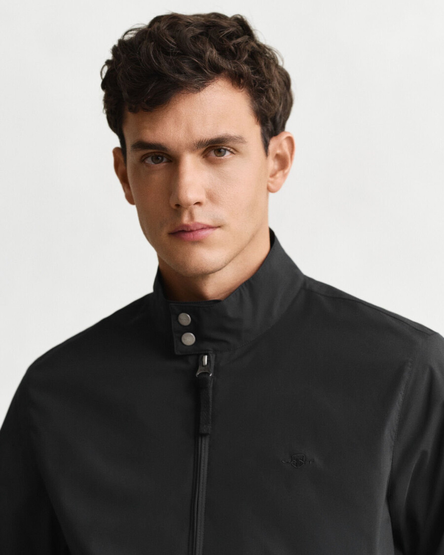 leichte harrington-jacke – schwarz
