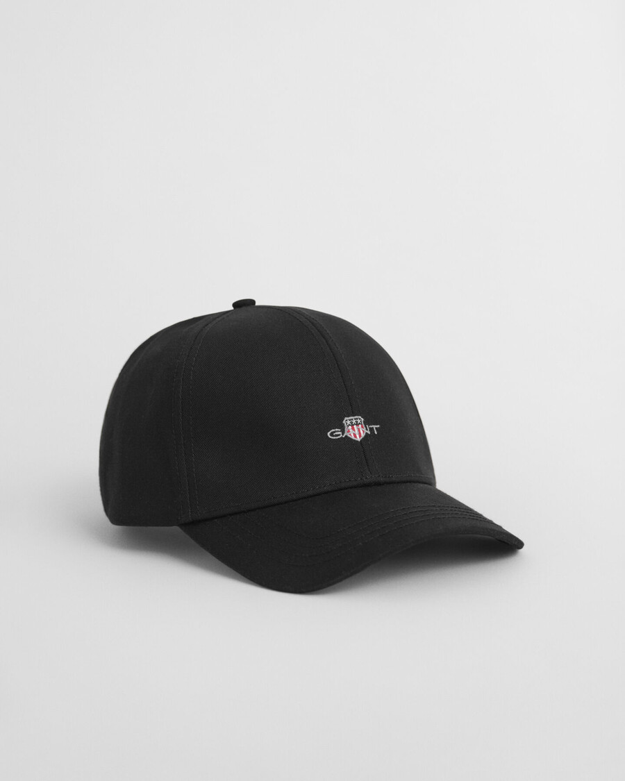 shield high cotton twill cap - schwarz