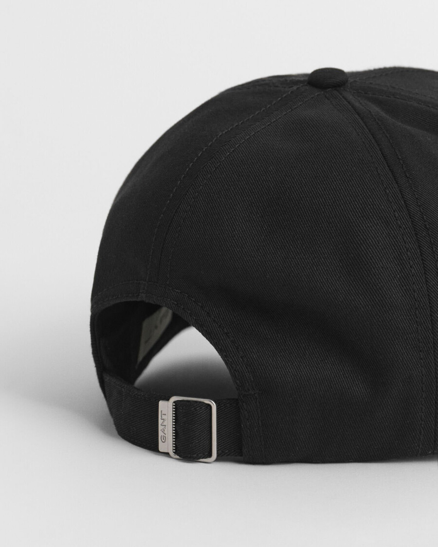 shield high cotton twill cap - schwarz