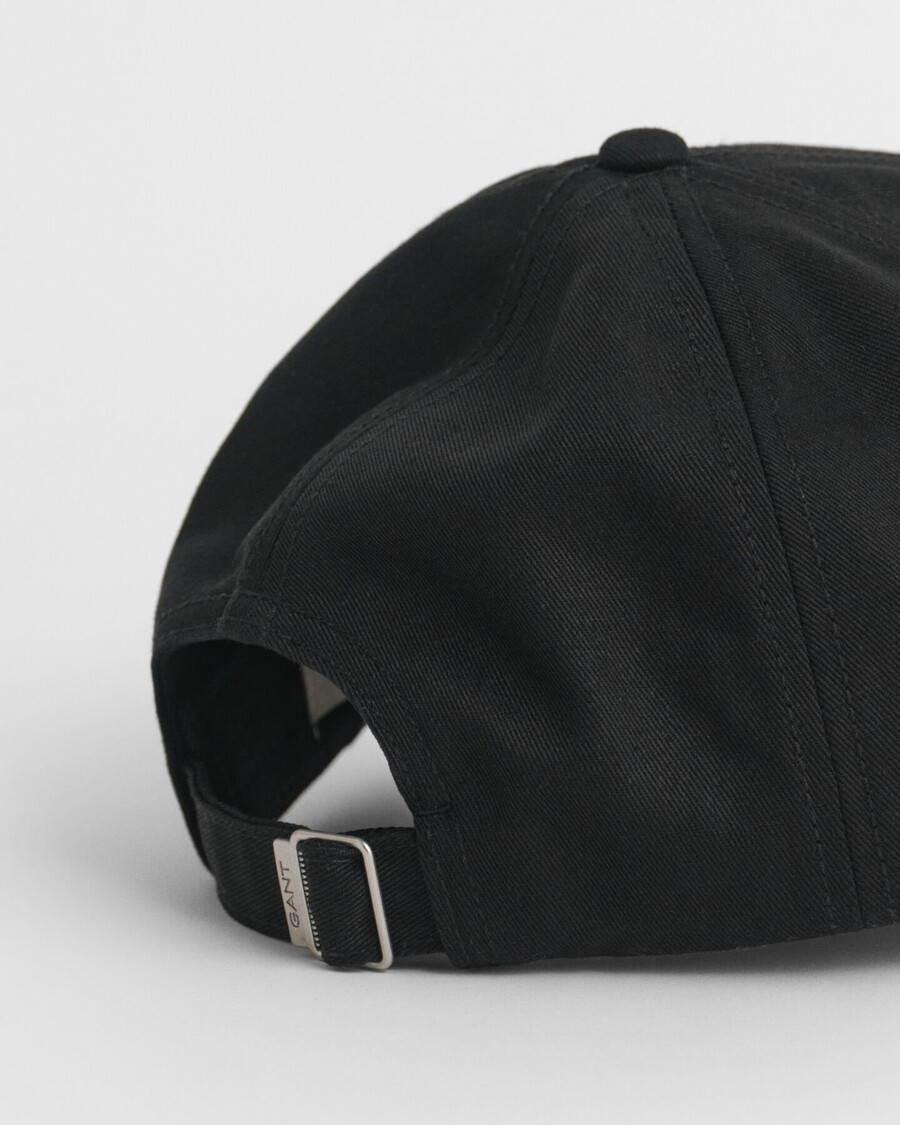 shield baumwoll-twill-kappe – schwarz