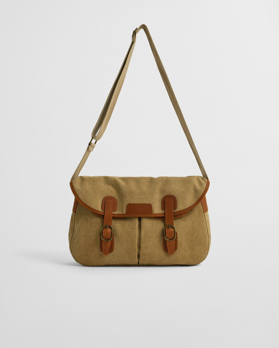 angeltasche aus gewaschenem canvas – erdnussbutter