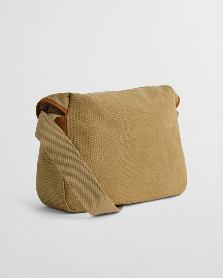 angeltasche aus gewaschenem canvas – erdnussbutter
