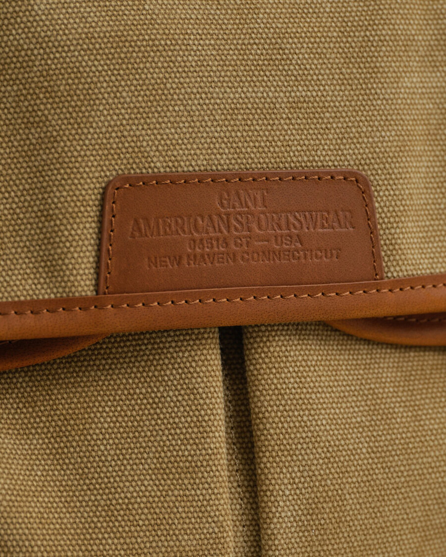 angeltasche aus gewaschenem canvas – erdnussbutter