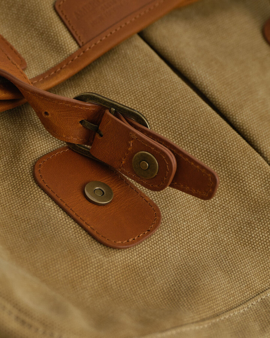 angeltasche aus gewaschenem canvas – erdnussbutter