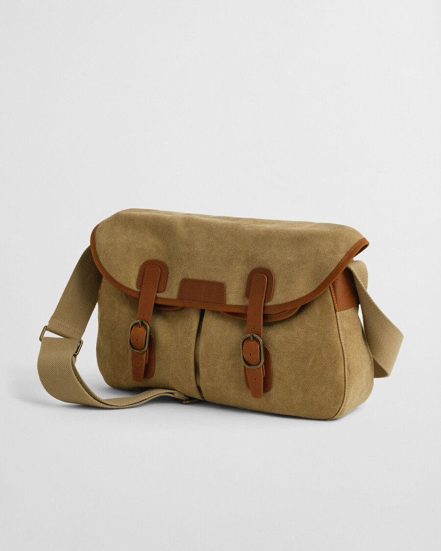 angeltasche aus gewaschenem canvas – erdnussbutter
