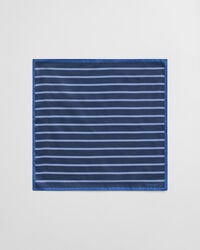 gestreiftes einstecktuch – marineblau